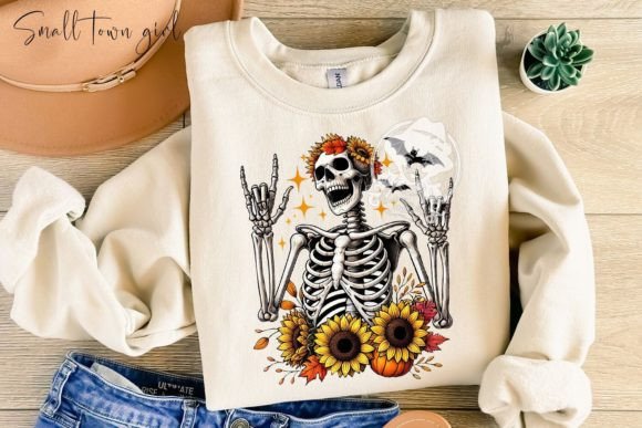 Autumn Skull & Bloom: A Designer's Guide to Seasonal Graphics
