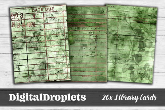 Big Floral Library Cards Vol.8: Vintage Charm for Modern Design