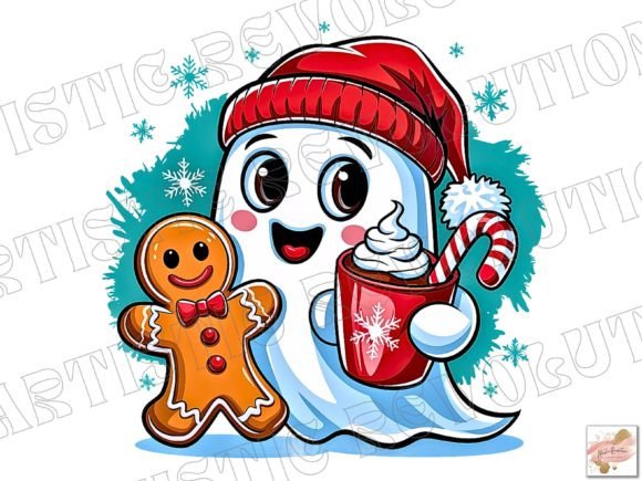 Christmas Png - Cute Christmas Ghost Png for Creative Design