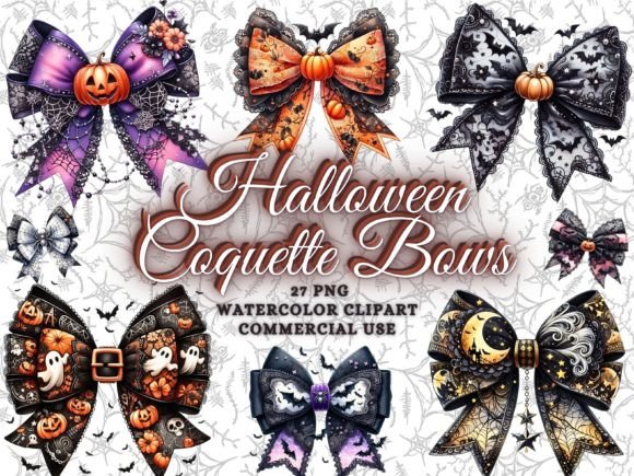 Elevate Your Spooky Season Designs with Coquette Bows