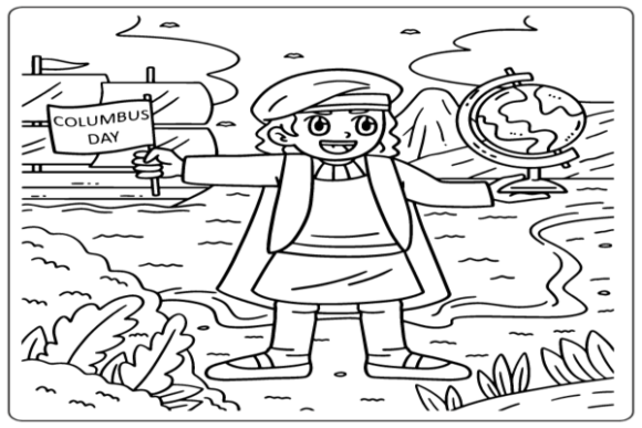 Engage Audiences with Columbus Day Coloring Pages