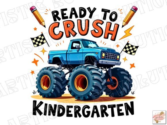 Kindergarten Png Monster Truck School: A Dynamic Design Asset