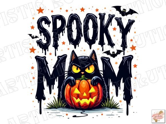 Spooky Mom Halloween Png Sublimation: Elevate Your Designs
